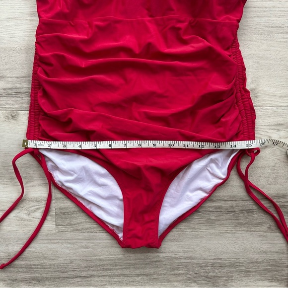 BMJL Swimsuit One Piece Swimwear Lacy Red Women’s Large L - Picture 2 of 5